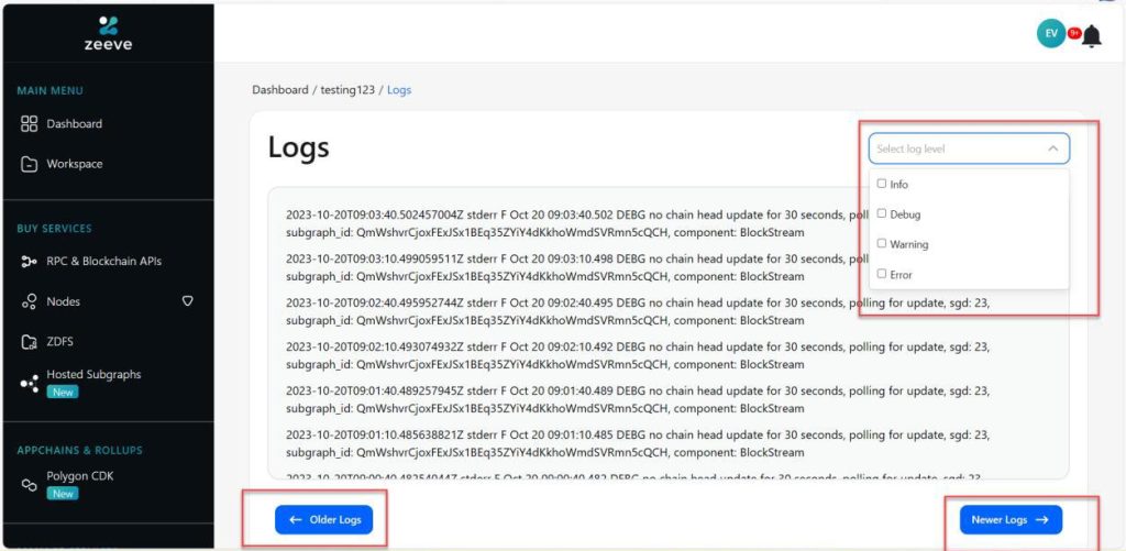 deploy custom subgraph