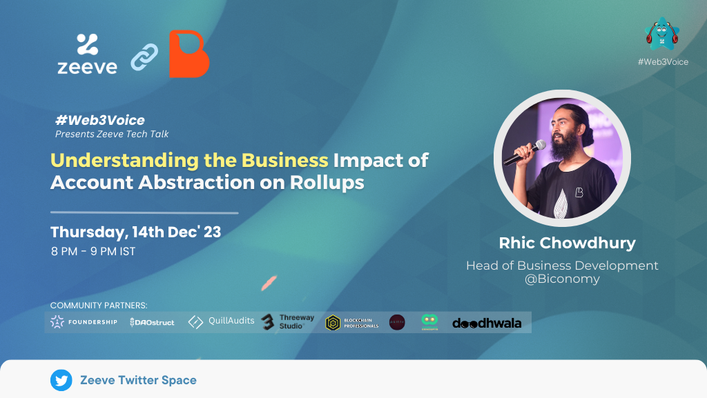 #Web3Voice - Understanding the Business Impact of Account Abstraction on Rollups