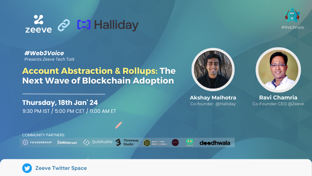 #Web3Voice - Account Abstraction & Rollups: The Next Wave of Blockchain Adoption